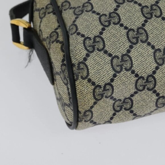 GUCCI GG Supreme Sherry Line Shoulder Bag PVC Navy Gold 119 02 087 Auth 137826 - Picture 5 of 16